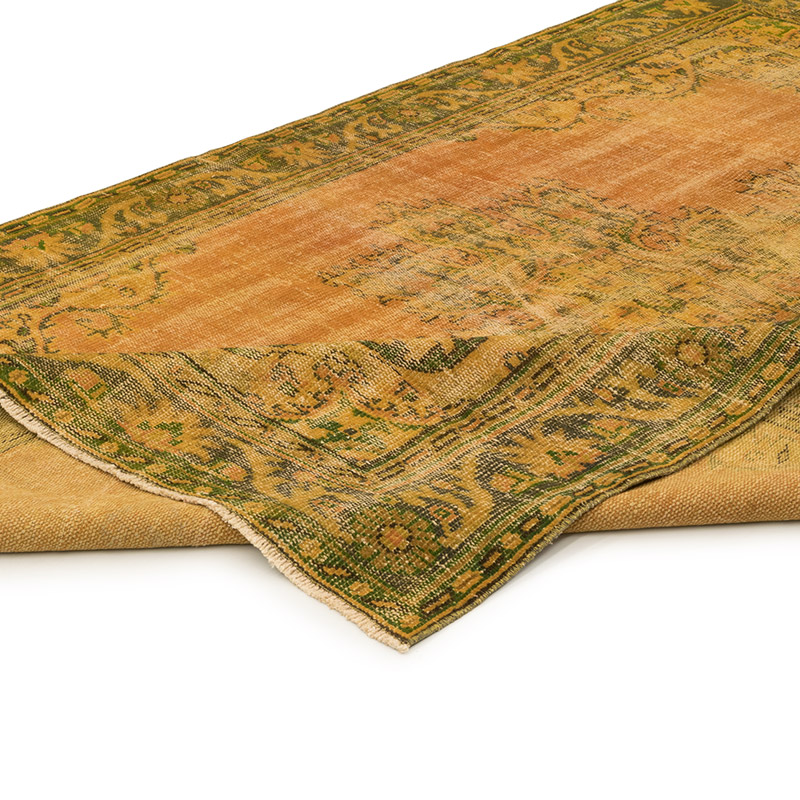 Over-dyed Vintage Hand-Knotted Turkish Rug - 6'  x 9'  (72" x 108") - K0083666