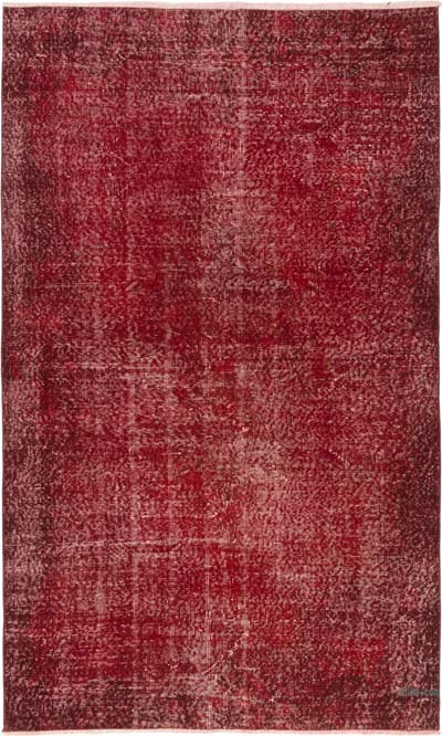Over-dyed Vintage Hand-Knotted Turkish Rug - 4' 5" x 7' 3" (53" x 87")