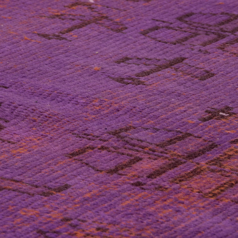 Over-dyed Vintage Hand-Knotted Turkish Rug - 6' 1" x 9' 5" (73" x 113") - K0083670