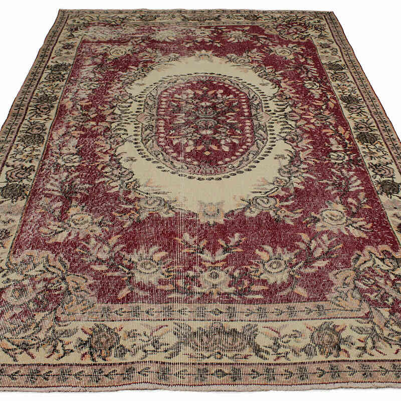 Alfombra Vintage Turca Anudada a Mano - 168 cm x 268 cm - K0083671