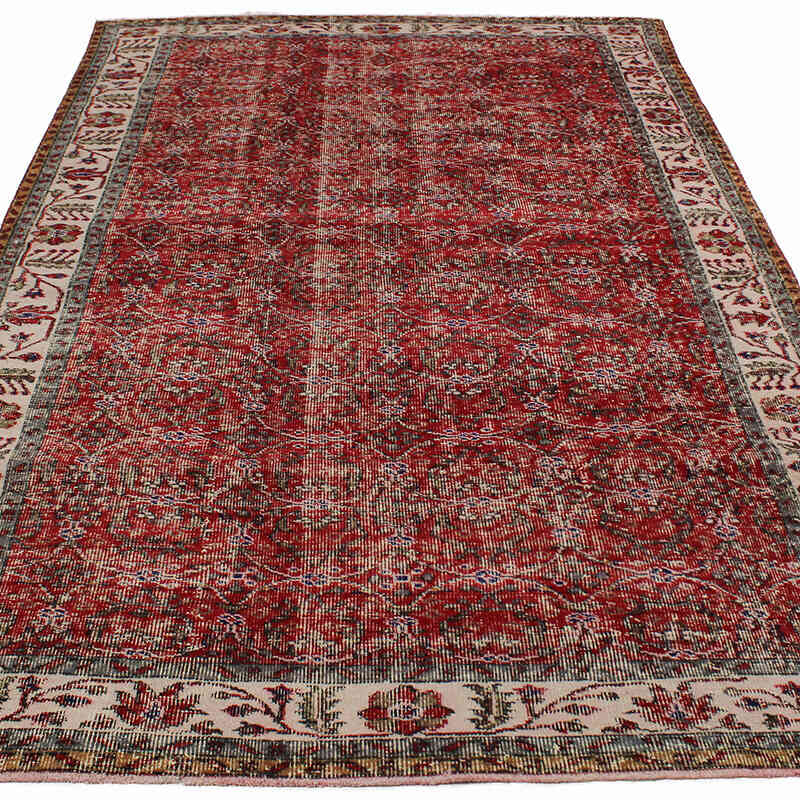 Alfombra Vintage Turca Anudada a Mano - 164 cm x 267 cm - K0083672