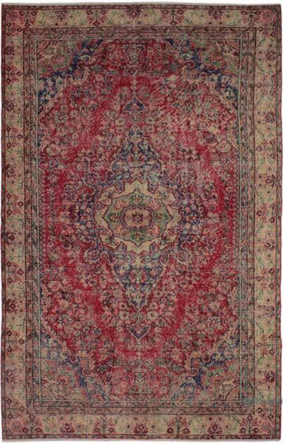 Vintage Turkish Hand-Knotted Rug - 5' 10" x 9' 1" (70" x 109")