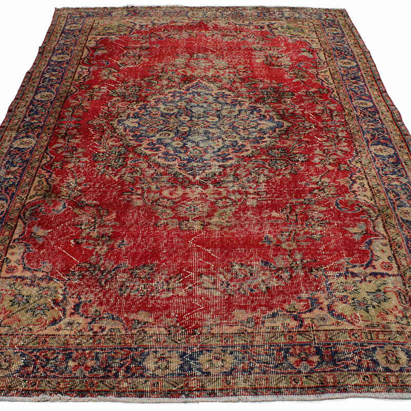 El Dokuma Vintage Halı - 175 cm x 275 cm - K0083674