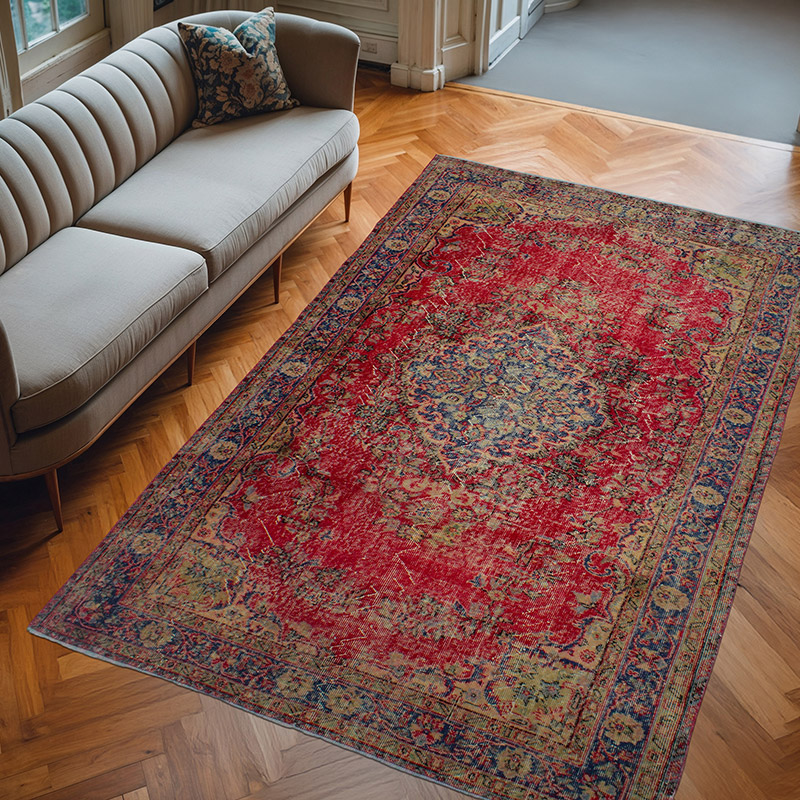 El Dokuma Vintage Halı - 175 cm x 275 cm - K0083674