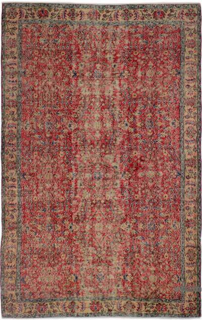 Vintage Turkish Hand-Knotted Rug - 5' 6" x 8' 9" (66" x 105")