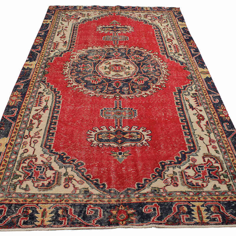 El Dokuma Vintage Halı - 155 cm x 293 cm - K0083681