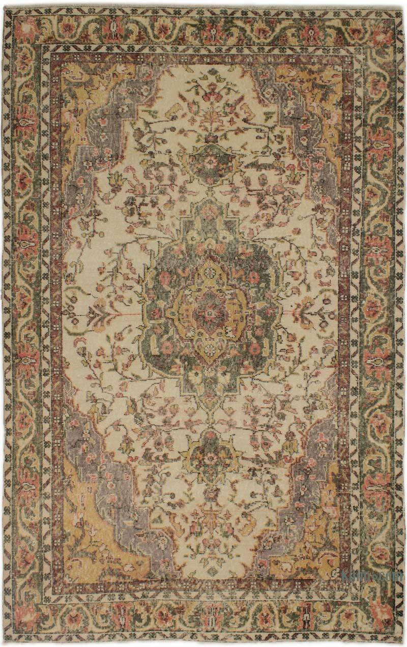 Vintage Turkish Hand-Knotted Rug - 5' 6" x 8' 9" (66" x 105") - K0083685