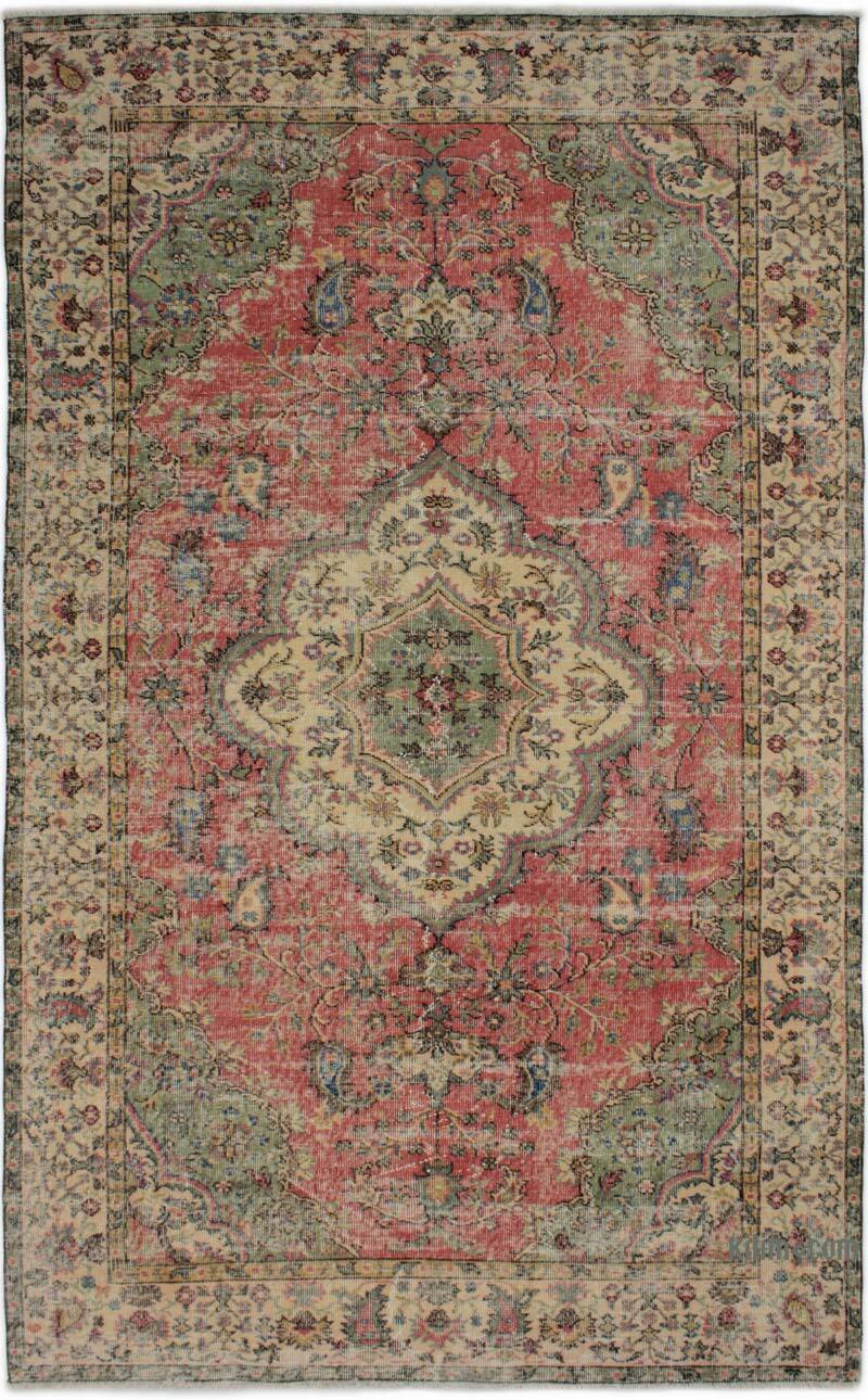 Alfombra Vintage Turca Anudada a Mano - 173 cm x 284 cm - K0083686