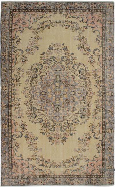 Alfombra Vintage Turca Anudada a Mano - 169 cm x 279 cm