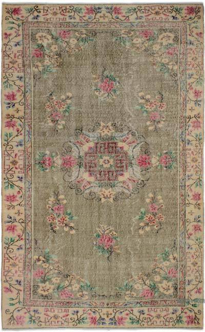 Vintage Turkish Hand-Knotted Rug - 5' 10" x 9' 7" (70" x 115")