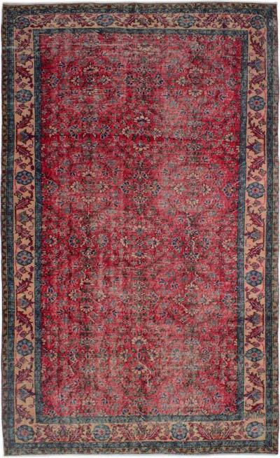 Vintage Turkish Hand-Knotted Rug - 5' 9" x 9' 7" (69" x 115")