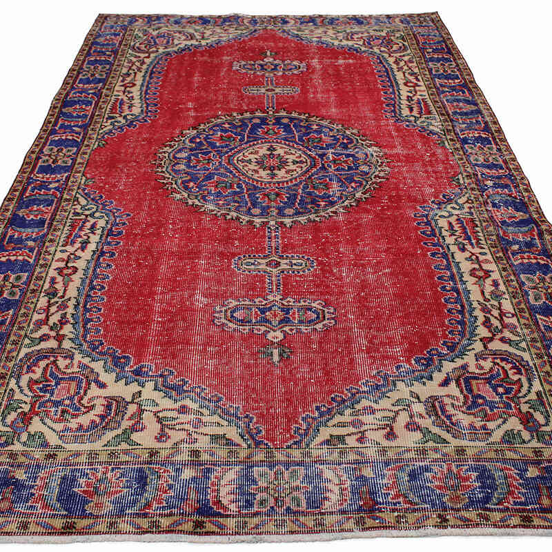 Vintage Turkish Hand-Knotted Rug - 5' 4" x 8' 11" (64" x 107") - K0083690