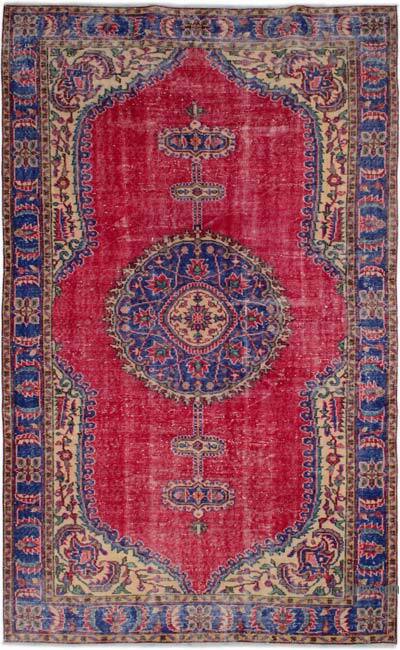 Vintage Turkish Hand-Knotted Rug - 5' 4" x 8' 11" (64" x 107")