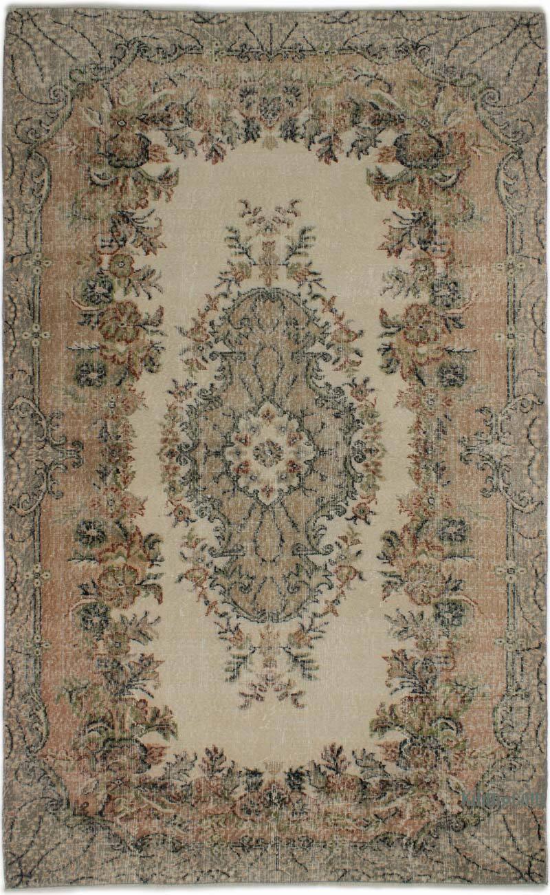 Vintage Turkish Hand-Knotted Rug - 5' 7" x 9' 3" (67" x 111") - K0083691