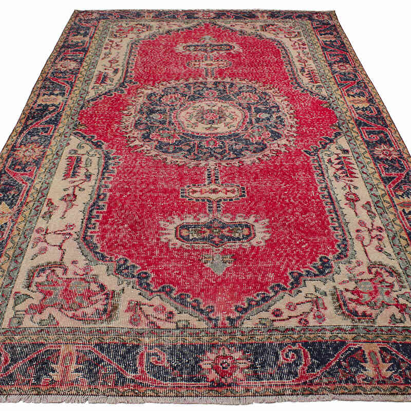 Alfombra Vintage Turca Anudada a Mano - 175 cm x 300 cm - K0083692