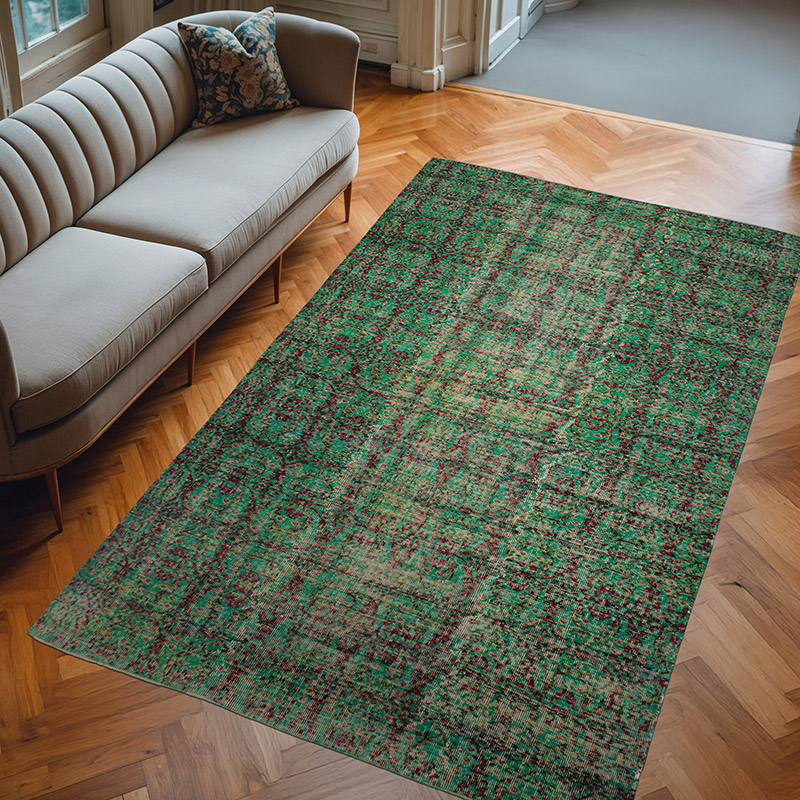 Vintage Turkish Hand-Knotted Rug - 5' 5" x 9' 3" (65" x 111") - K0083697