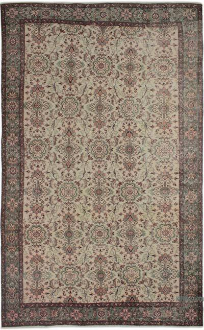 Vintage Turkish Hand-Knotted Rug - 5' 11" x 9' 9" (71" x 117")