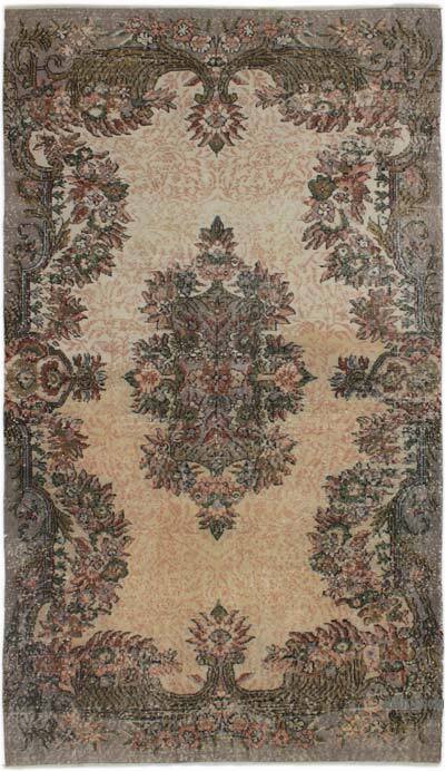 Vintage Turkish Hand-Knotted Rug - 5' 3" x 9' 3" (63" x 111")
