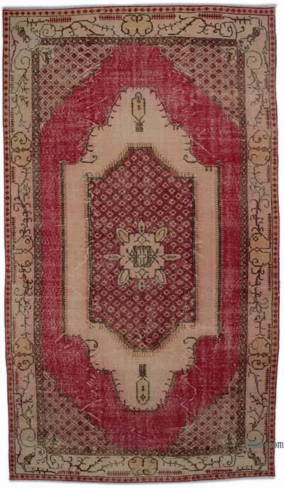 Vintage Turkish Hand-Knotted Rug - 5' 3" x 9' 3" (63" x 111")
