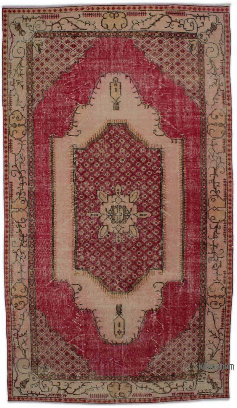 El Dokuma Vintage Halı - 161 cm x 283 cm - K0083706