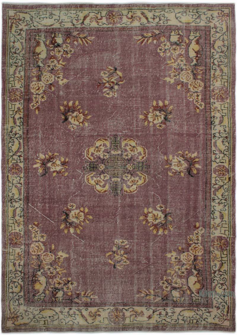 Vintage Turkish Hand-Knotted Rug - 6' 3" x 8' 11" (75" x 107") - K0083708