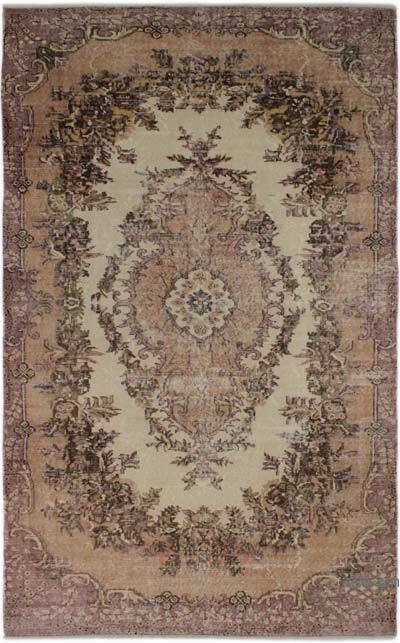 Vintage Turkish Hand-Knotted Rug - 5' 6" x 8' 9" (66" x 105")