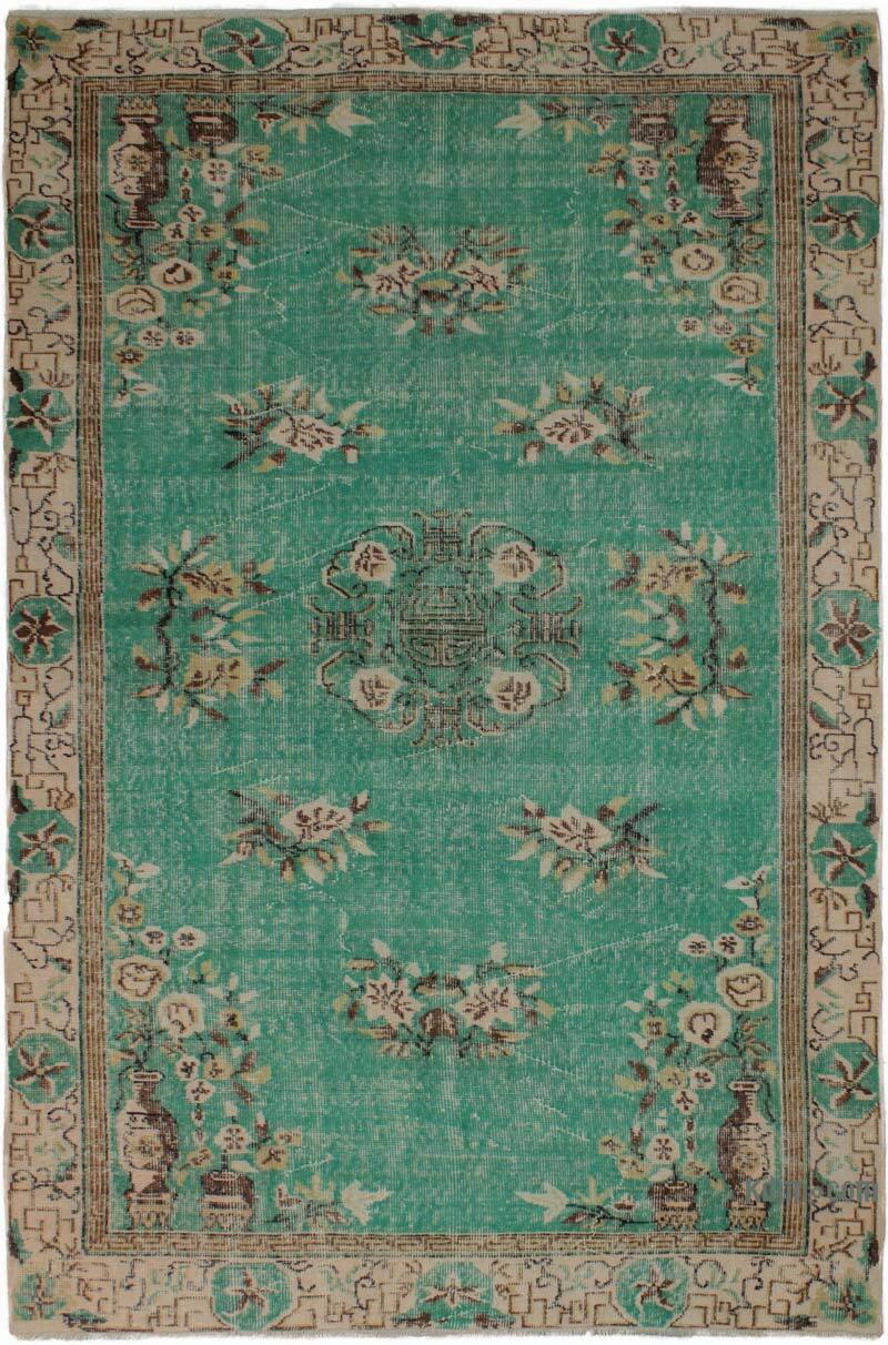 Alfombra Vintage Turca Anudada a Mano - 160 cm x 243 cm - K0083714