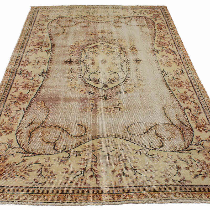 Vintage Turkish Hand-Knotted Rug - 5' 3" x 8' 9" (63" x 105") - K0083715