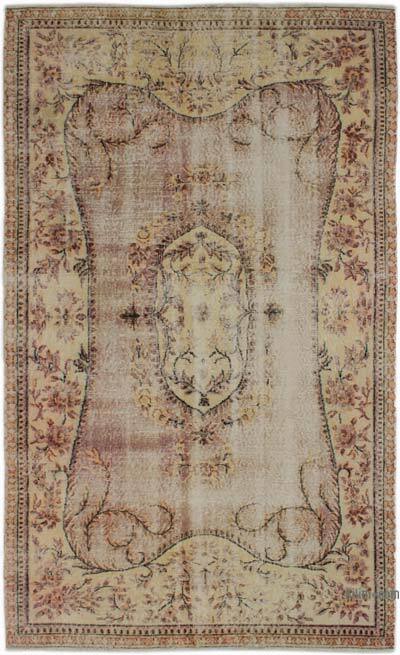 Vintage Turkish Hand-Knotted Rug - 5' 3" x 8' 9" (63" x 105")