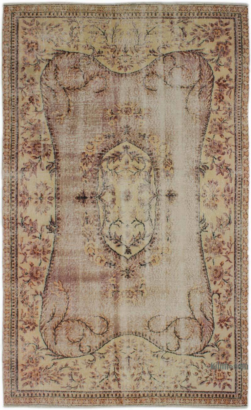 Vintage Turkish Hand-Knotted Rug - 5' 3" x 8' 9" (63" x 105") - K0083715
