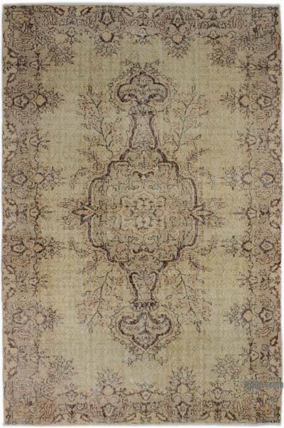 Vintage Turkish Hand-Knotted Rug - 5' 9" x 8' 9" (69" x 105")