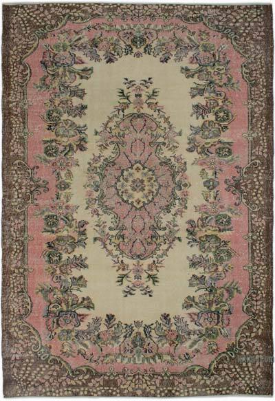 Vintage Turkish Hand-Knotted Rug - 6' 6" x 9' 6" (78" x 114")