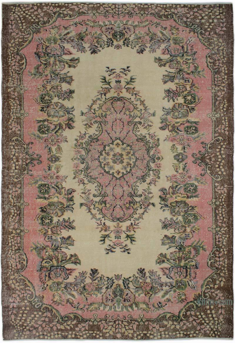 Vintage Turkish Hand-Knotted Rug - 6' 6" x 9' 6" (78" x 114") - K0083719