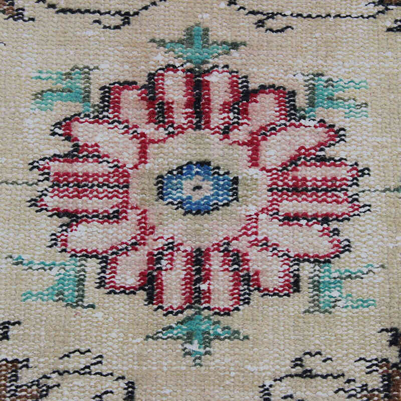Alfombra Vintage Turca Anudada a Mano - 183 cm x 266 cm - K0083720
