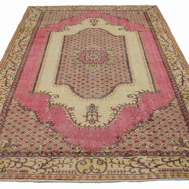 Alfombra Vintage Turca Anudada a Mano - 165 cm x 275 cm - K0083722