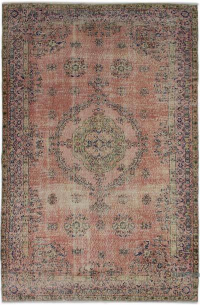 Vintage Turkish Hand-Knotted Rug - 5' 7" x 8' 6" (67" x 102")