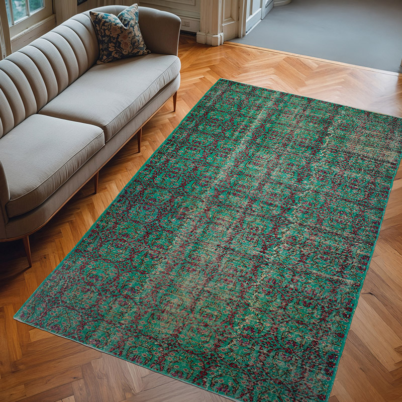 Alfombra Vintage Turca Anudada a Mano - 170 cm x 280 cm - K0083731