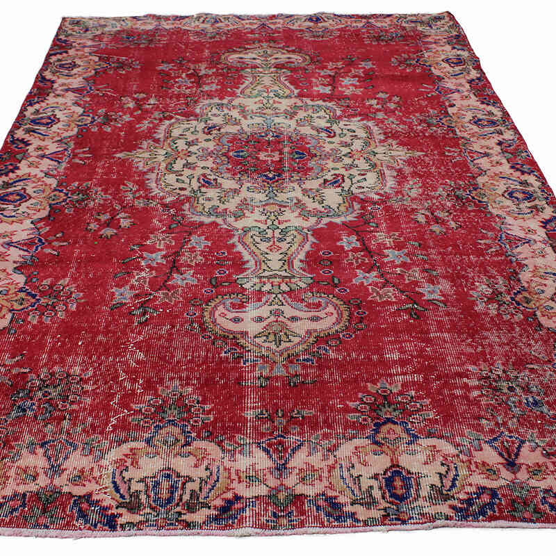Alfombra Vintage Turca Anudada a Mano - 166 cm x 268 cm - K0083732