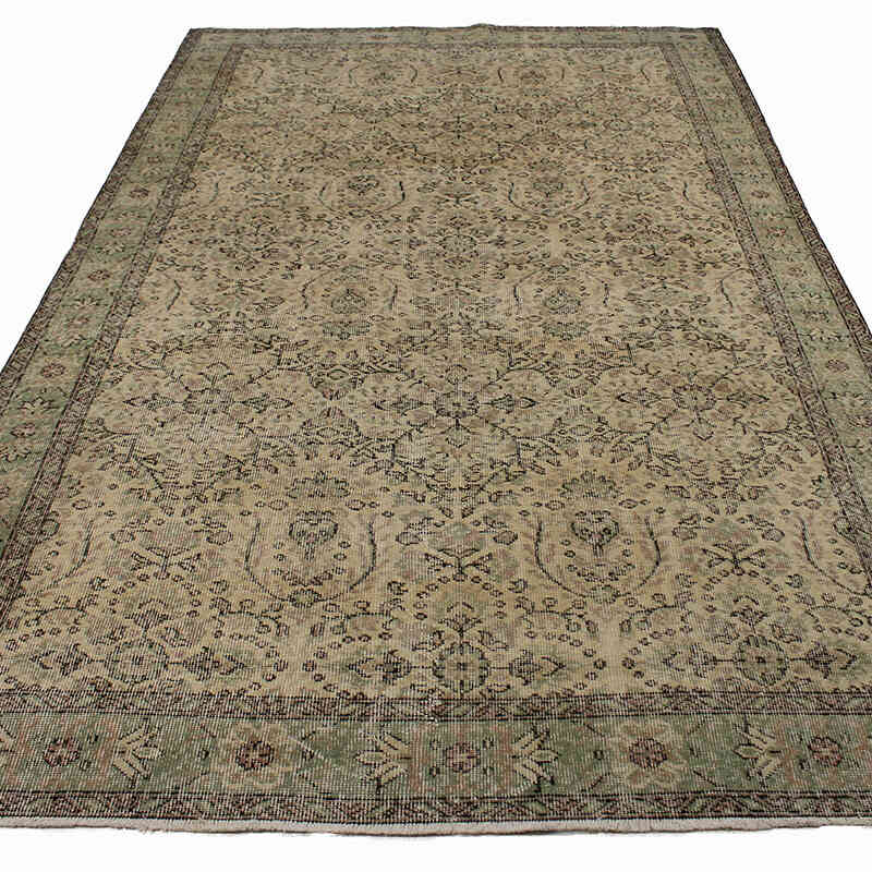 Alfombra Vintage Turca Anudada a Mano - 180 cm x 303 cm - K0083736