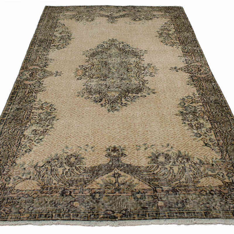 El Dokuma Vintage Halı - 152 cm x 262 cm - K0083737