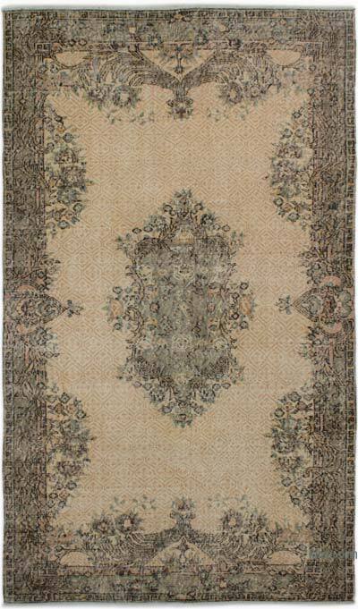 Vintage Turkish Hand-Knotted Rug - 5'  x 8' 7" (60" x 103")