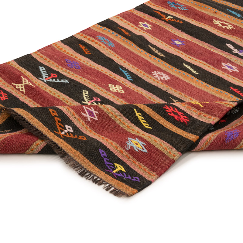 Corredor Vintage Anatolian Kilim - 107 cm x 376 cm - K0083750