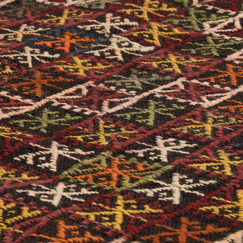 Vintage Anatolian Jijim Rug - 4'  x 9' 1" (48" x 109") - K0083752