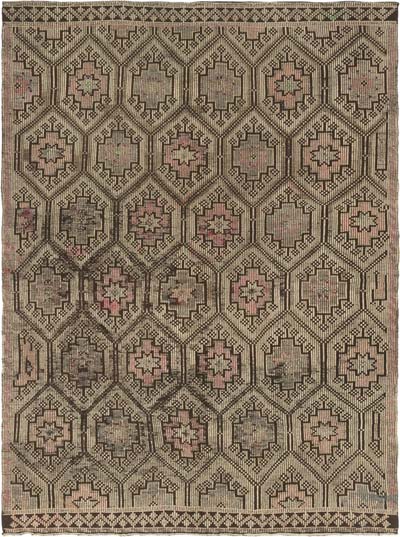 Vintage Anatolian Jijim Rug - 6' 9" x 9' 2" (81" x 110")