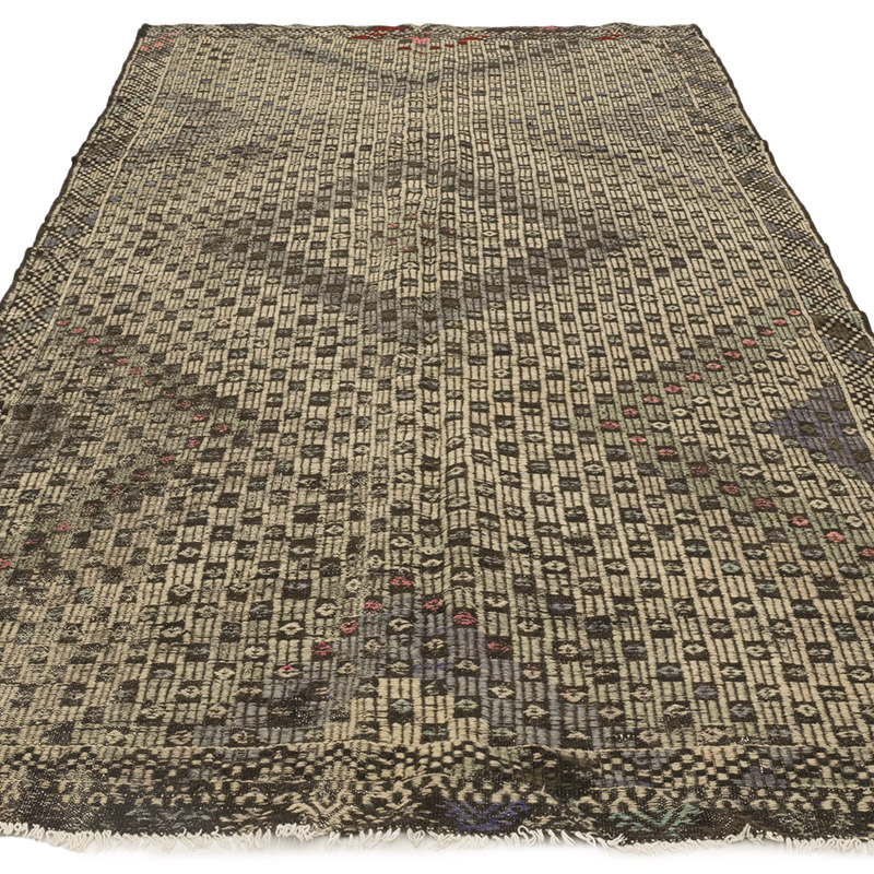 Vintage Anatolian Jijim Rug - 5'  x 9' 7" (60" x 115") - K0083759
