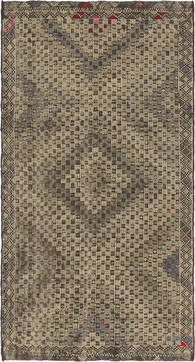Vintage Anatolian Jijim Rug - 5'  x 9' 7" (60" x 115") - K0083759