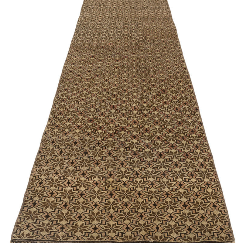 Vintage Turkish Hand-Knotted Runner - 2' 6" x 9' 6" (30" x 114") - K0083760
