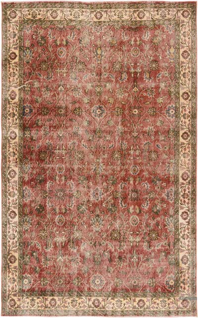 Vintage Turkish Hand-Knotted Rug - 5' 4" x 8' 6" (64" x 102")