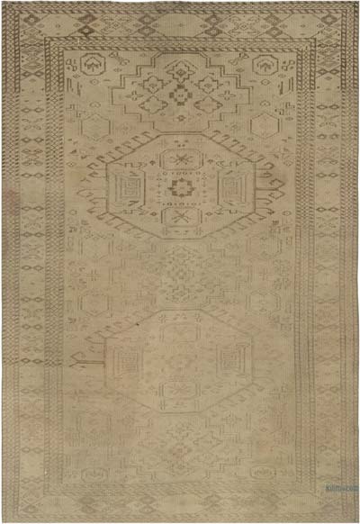 Vintage Turkish Hand-Knotted Rug - 6'  x 8' 7" (72" x 103")