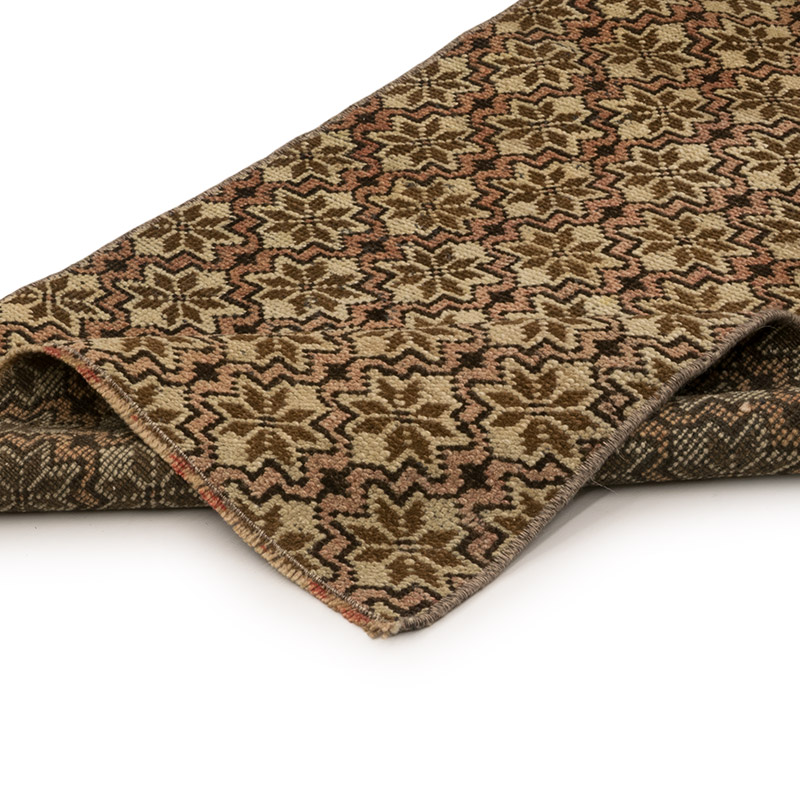 Pasillo Vintage Turco Anudado a Mano - 61 cm x 279 cm - K0083764